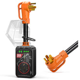 Millionhome 18000 Joules RV surge protector with 50 amp outlet for safe campsite power.