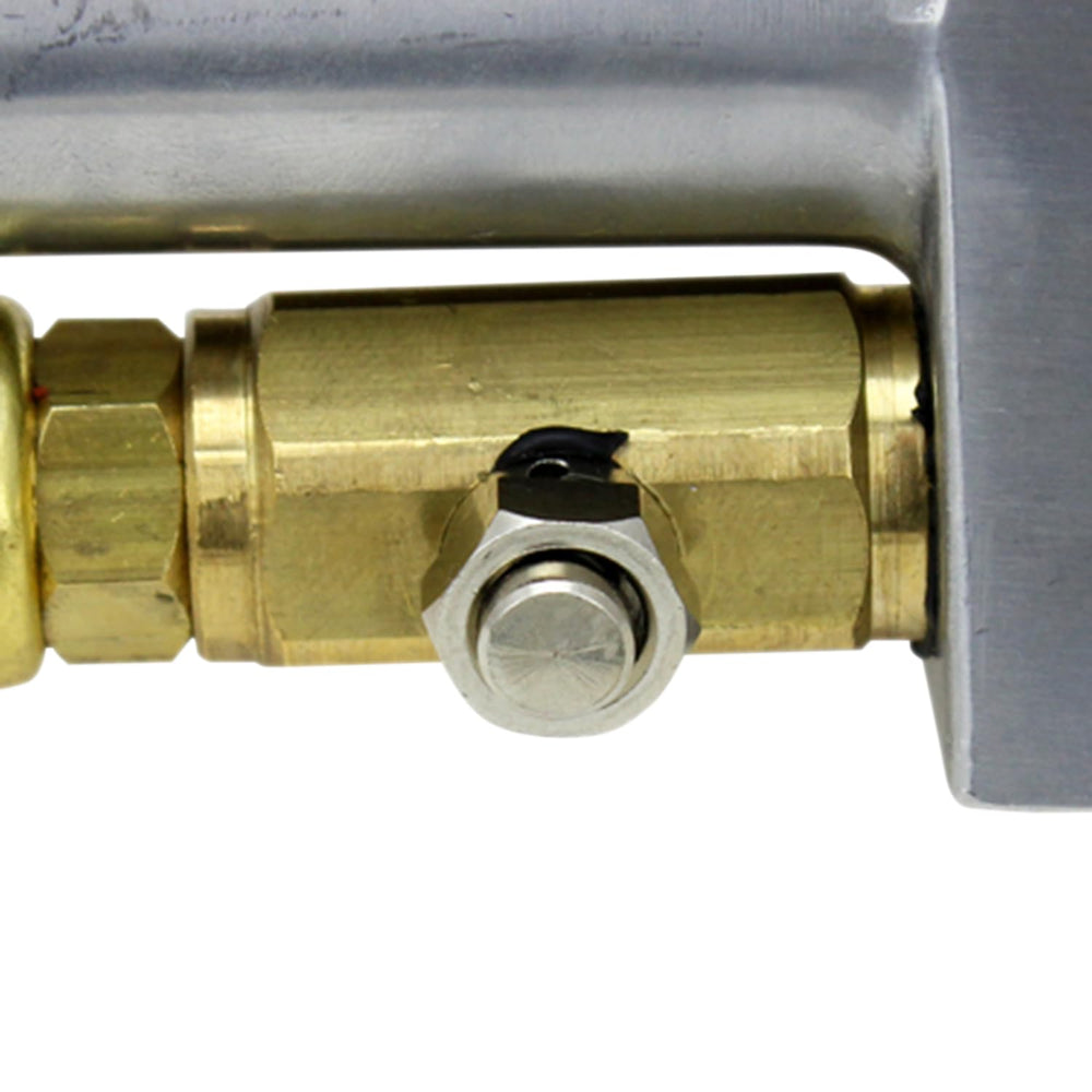Milton 556 lock-on Kwik Connect chuck secures large bore valve connections.