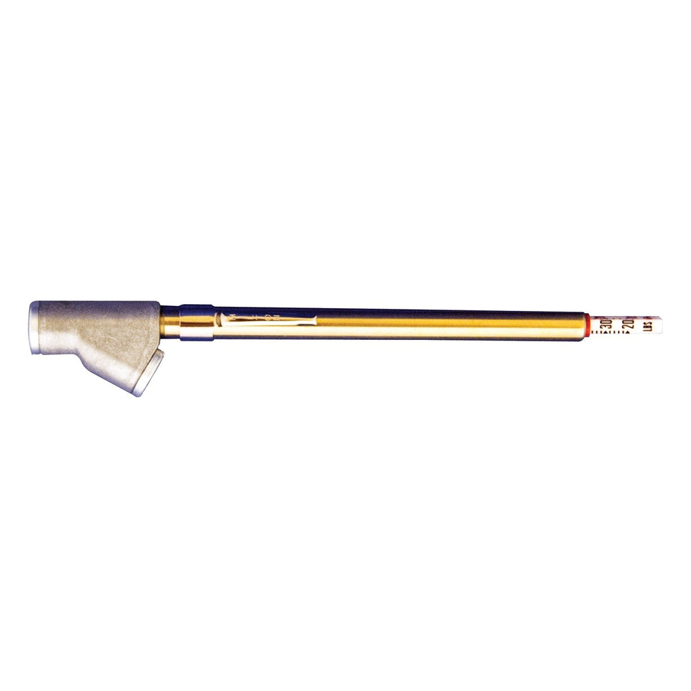 Milton S-929 dual-head gauge closeup on brass body shows precise readings.