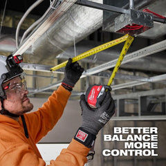 Milwaukee Electric 25ft tape measure marker readings for quick layout checks