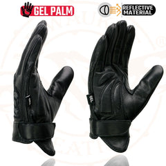 Milwaukee Leather glove side view highlighting durable construction for daily use.