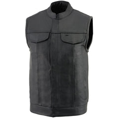Milwaukee Leather LKM3710 snap and zip closure for easy on-and-off.
