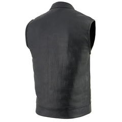 Milwaukee Leather LKM3710 open-neck design adds bold style to any outfit.