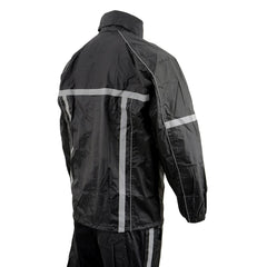 Milwaukee Leather MPM9510 rain suit in action during light rain for riding readiness