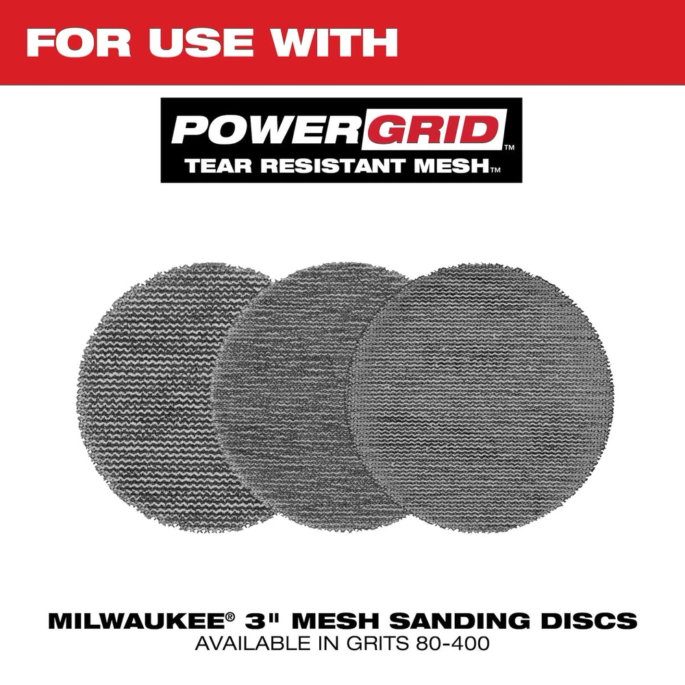 Milwaukee M12 Fuel 3-Inch Orbital Detail Sander high speed motor close up