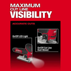 Milwaukee M12 FUEL Jig Saw REDLINK Plus protection in action
