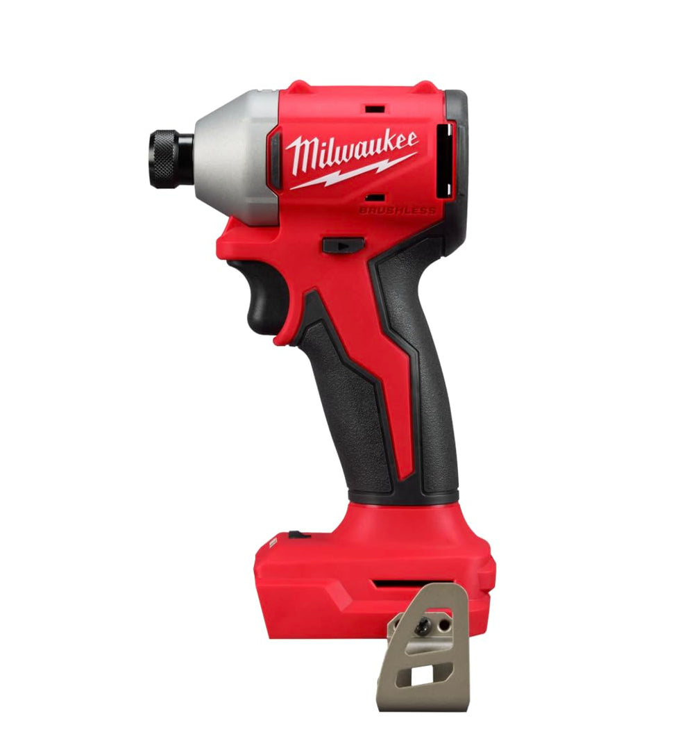 Milwaukee M18 compact brushless 4in hex impact driver for space-constrained fastening