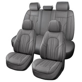 MINGBRON car seat covers full set in gray protect seats while keeping airbag access.