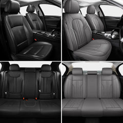 MINGBRON front seat covers in gray provide interior refresh and spill protection.