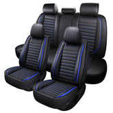 MINGBRON leather seat covers full set protecting front and rear seats for a cohesive look