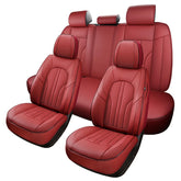 MINGBRON red car seat covers full set demonstrates universal fit and quick installation.