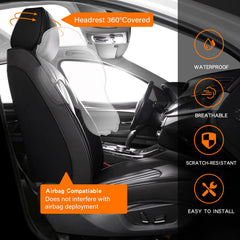 MINGBRON separate headrest covers enable adjustable comfort