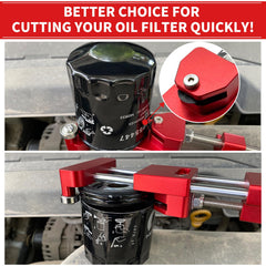 easy oil filter removal with minimal mess using minlen tool
