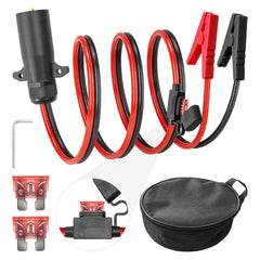 Mioyrxia 7way trailer plug to alligator clips cable for RV charging and power transfer