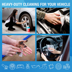 MiracleWipes tool-cleaning wipe removes grease from tools.