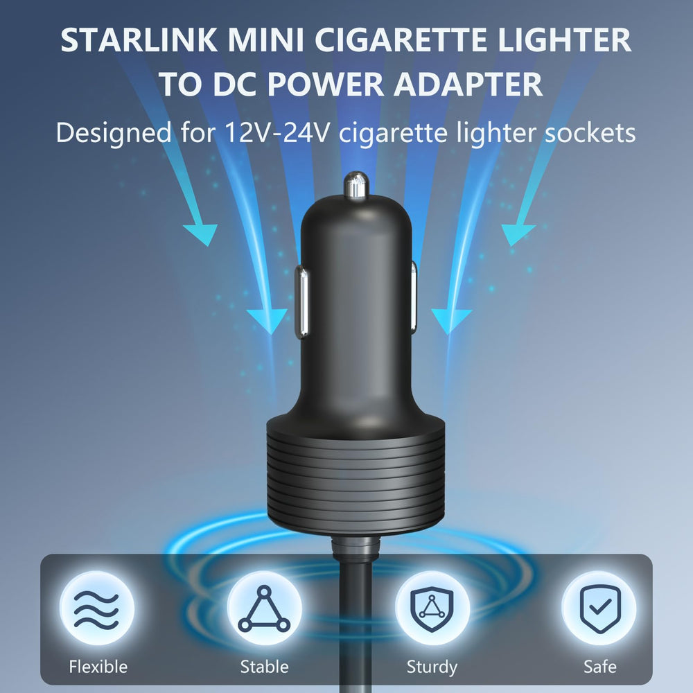 Mirexion Starlink Mini Cable features 18AWG copper wire for stable voltage and cooler operation.