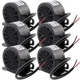 MIRKOO backup alarm 110dB with rugged housing for loud reversing alerts.