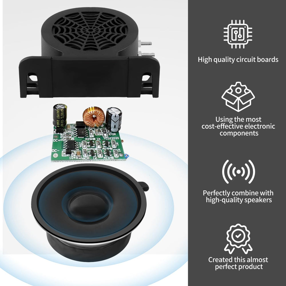MIRKOO backup alarm 110dB vehicle-ready for trucks and vans