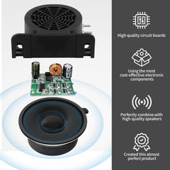 MIRKOO backup alarm 110dB vehicle-ready for trucks and vans