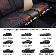 MIROZO seat covers with non-slip bottom for secure placement