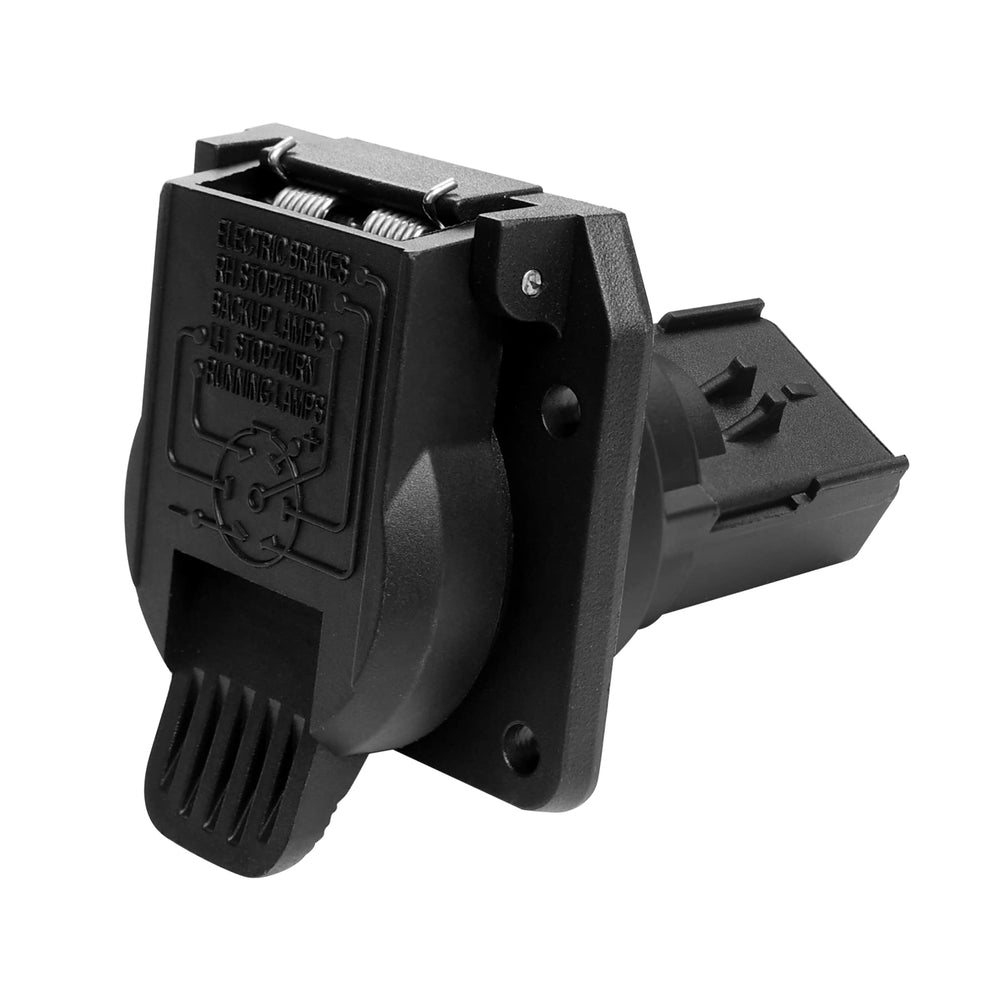 Misakomo rear 7-Way tow connector front view for easy compatibility
