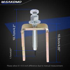 Misakomo tool in use enables safe pin removal from the clutch.