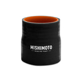 Mishimoto MMCP-27530BK transition coupler, front view, flexible seal for secure 2.75-inch to 3-inch hose transitions.