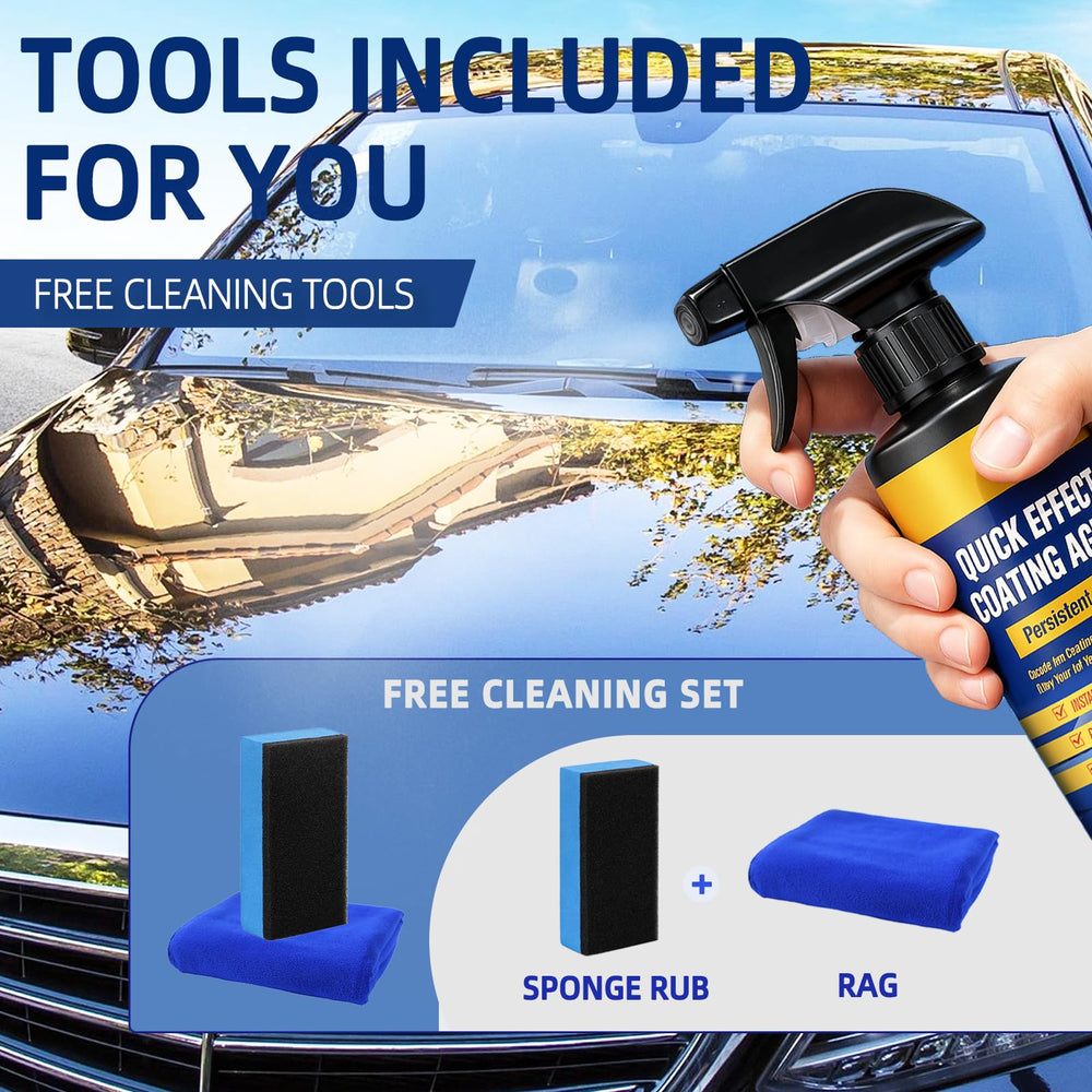 MISNINE car coating spray application demonstrates fast care and lasting protection