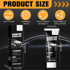 MISNINE car scratch remover in action applying wax to paint.
