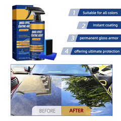 MISNINE waterless wash gloss effect showcases streak-free shine