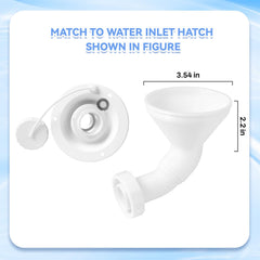 MITCHENIFY RV Water Inlet Funnel fits standard RV water inlets for ease.