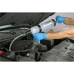 Mityvac MVA6852 safely dispenses power steering fluid with accuracy.