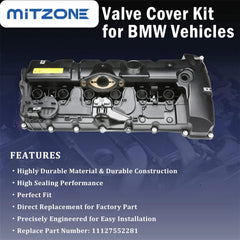 N52-compatible MITZONE valve cover kit suitable for BMW range