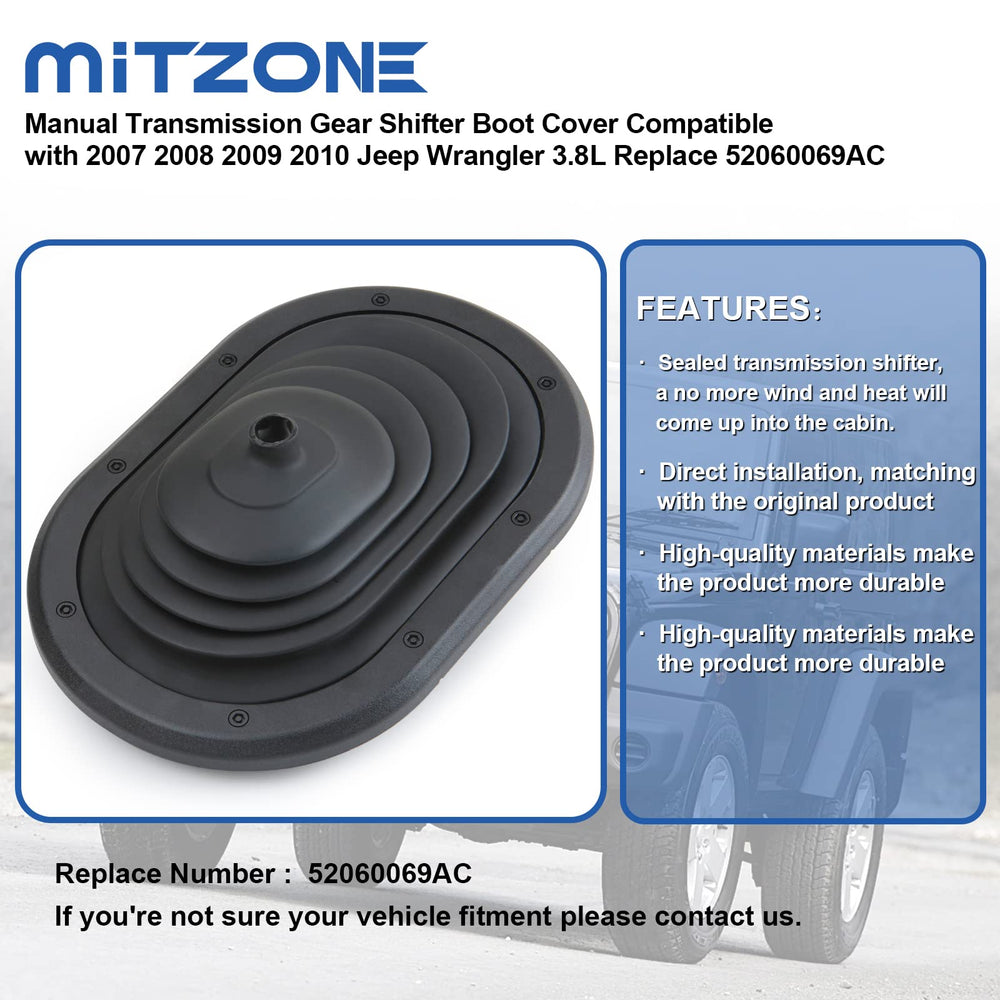 MITZONE boot cover replacement illustrating direct install for ease of upgrade