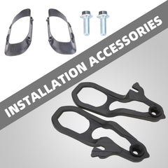 Durable finish MITZONE RAM 1500 tow hooks for off-road use