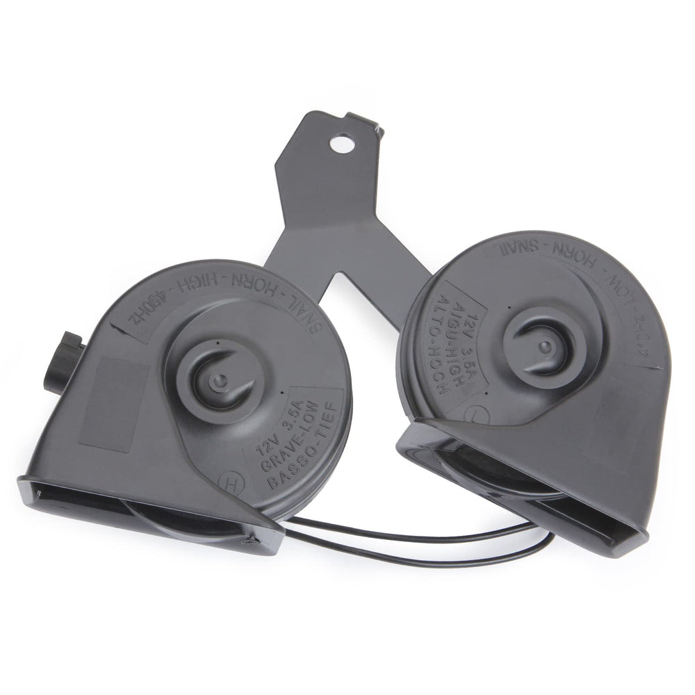 MITZONE horn assembly with bracket front view showing weatherproof design for reliable road use