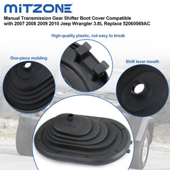 MITZONE manual transmission boot installation image highlights straightforward fit