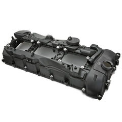 MITZONE N55 valve cover kit installed in the engine area.