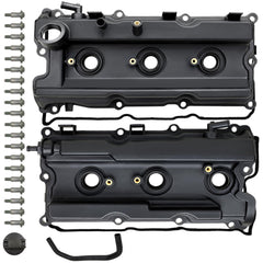 MITZONE pair valve cover left view for 4.0L V6 engines, precise replacement fit.