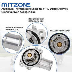 MITZONE thermostat housing kit includes thermostat and gasket for easy maintenance