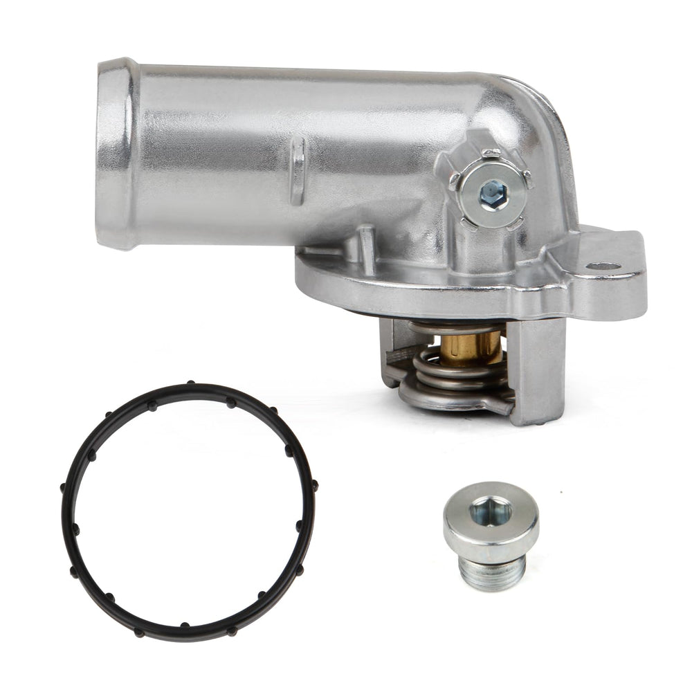 MITZONE aluminum thermostat housing assembly side view for durable fit