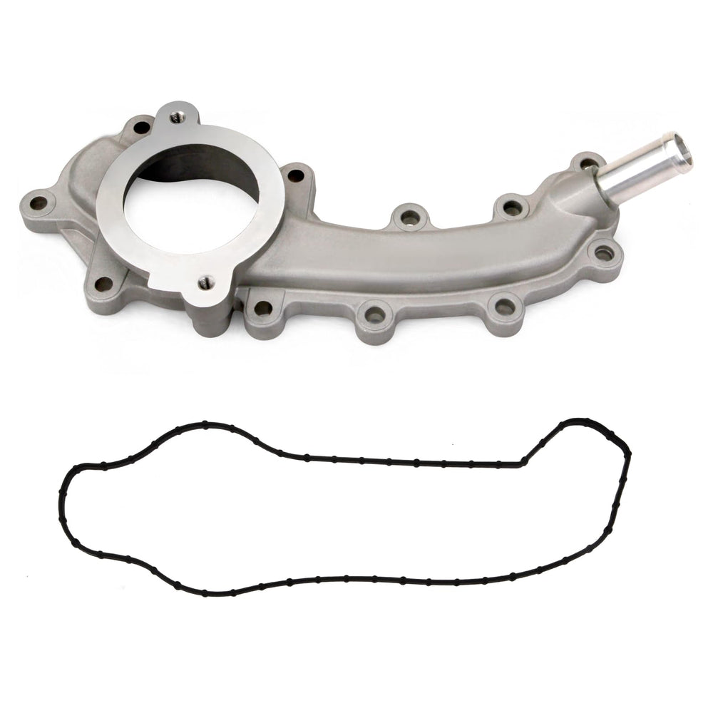 MITZONE coolant crossover assembly for 3.6L V6 engines, ready for installation.
