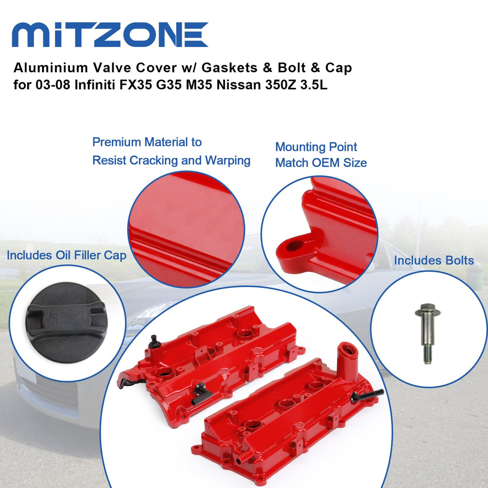 MITZONE PCV valve and hose included for proper engine ventilation