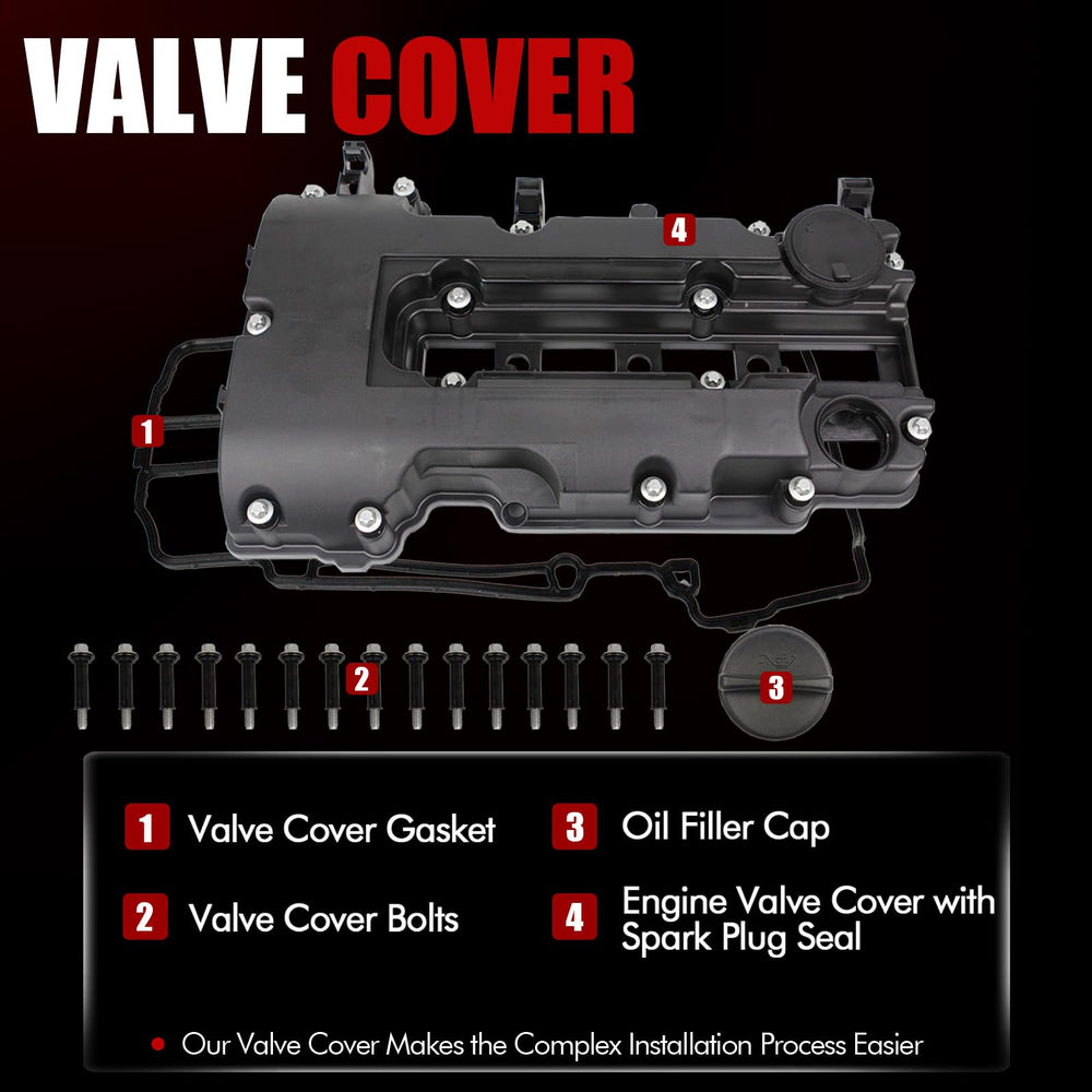 MITZONE valve cover oil filler cap included for easy top-ups