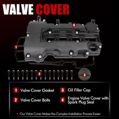 MITZONE valve cover oil filler cap included for easy top-ups