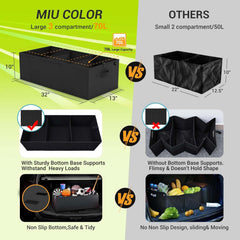 Includes removable dividers and base plate with MIU COLOR trunk organizer.