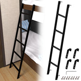 MIWOOYY RV bunk bed ladder with 50inch steel steps for stable climbing