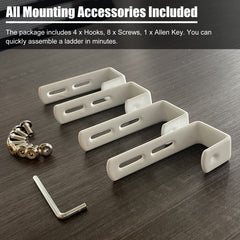MIWOOYY bunk bed ladder anti-slip foot caps for stable boarding
