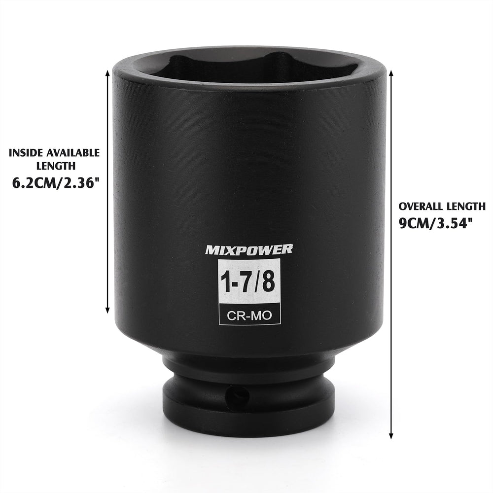 MIXPOWER black phosphate finish highlights rugged, durable construction in closeup