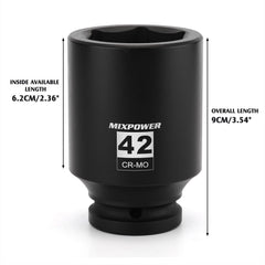 Mixpower impact-driver compatible socket ready for installation tasks.